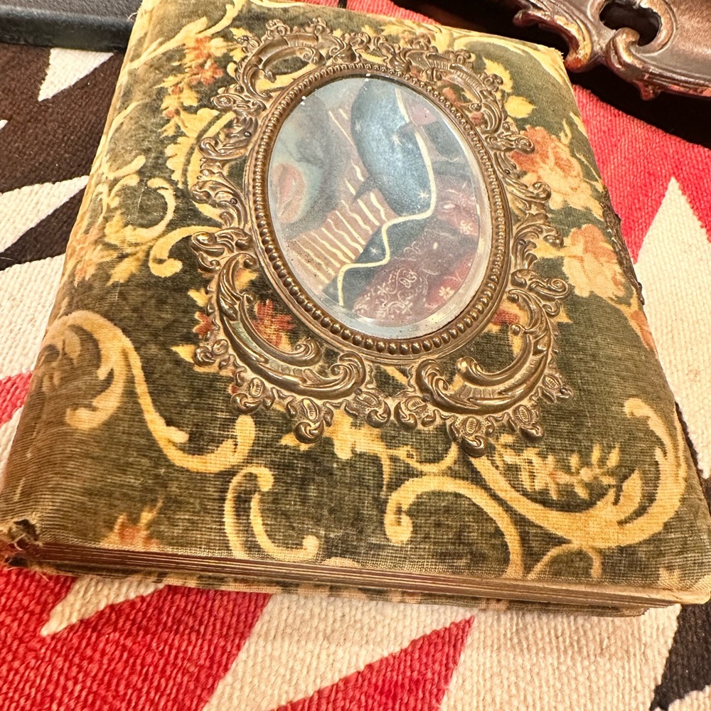 Vintage Ornate Velvet Photo Album